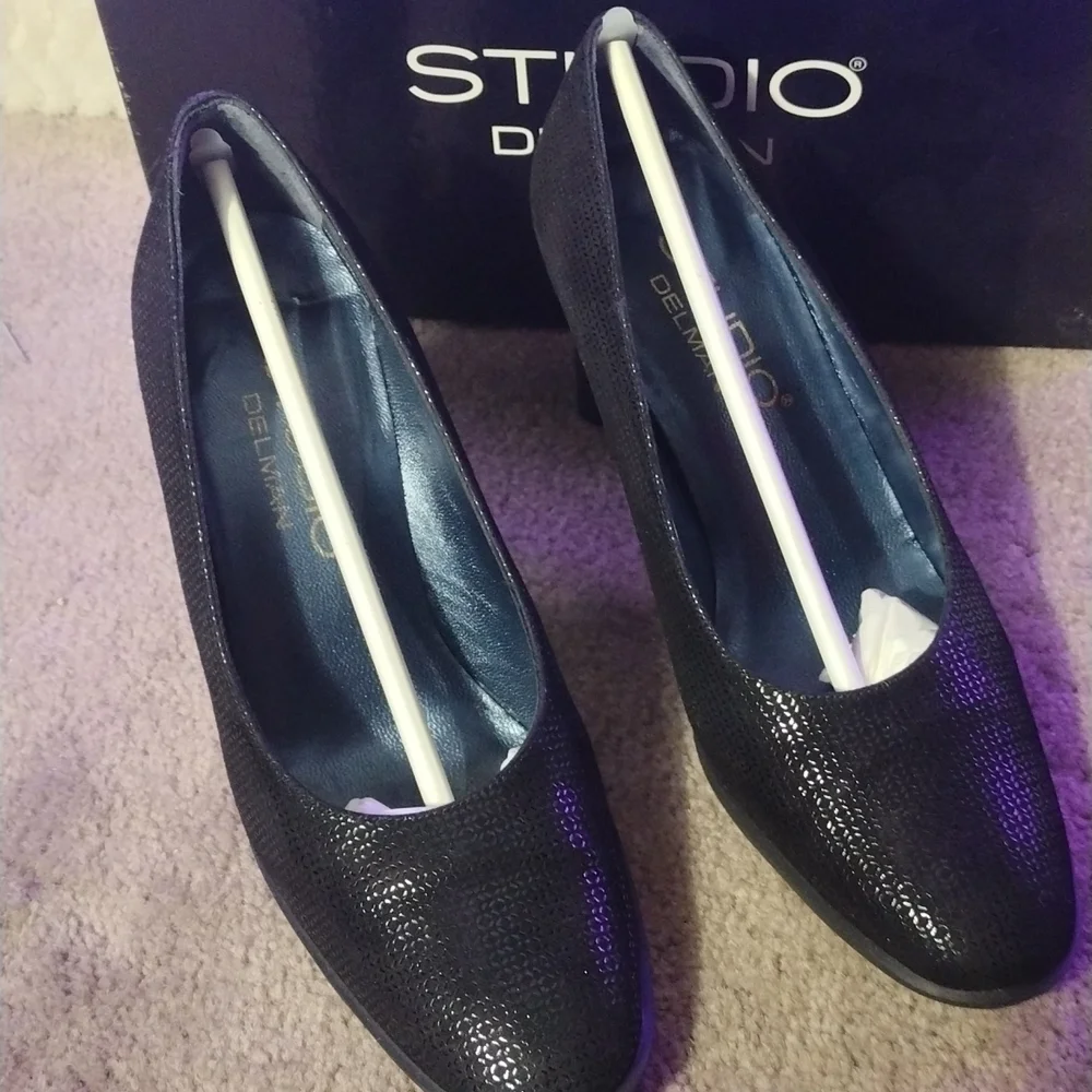 Studio delman lala-swg black soft weave size 7.5m - Picture 7 of 8